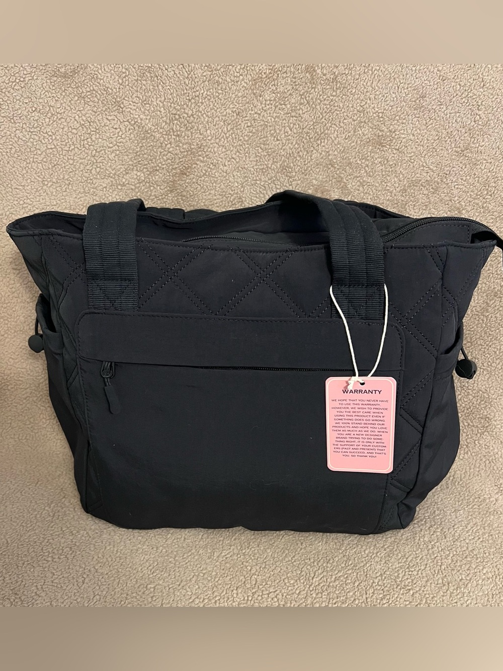 Harc Roevia Everyday Black Quilted Tote Bag - Women